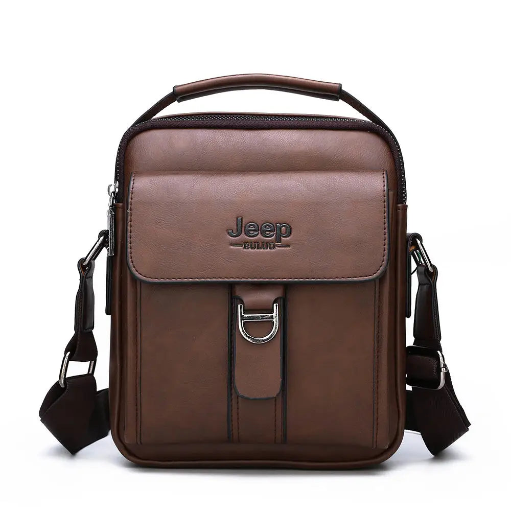 JEEPBULUO Brand New High Quality Leather Crossbody Bags For Men Shoulder Messenger Bag Business Casual Fashion Tote Bags