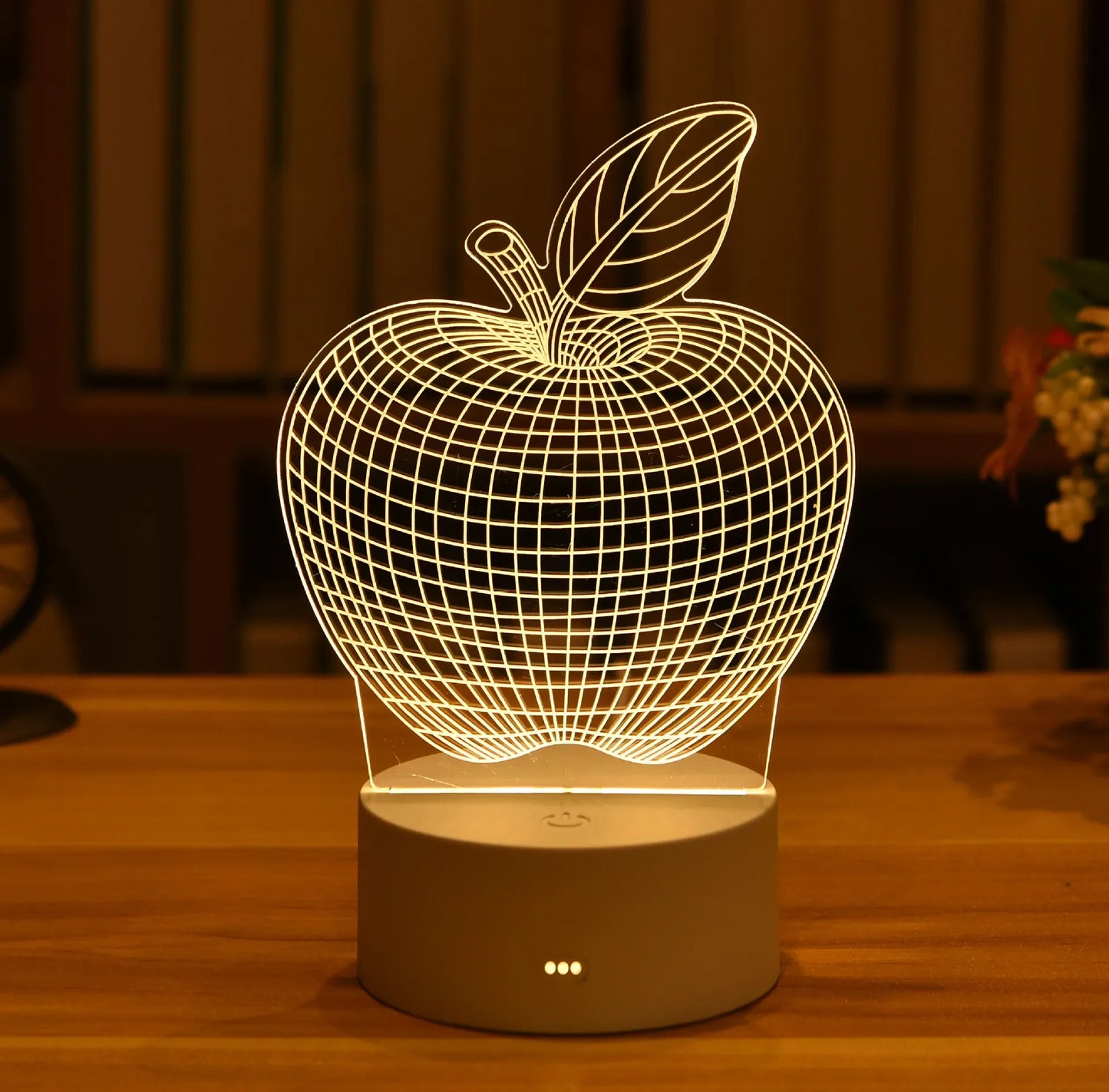 Romantic Love 3D Acrylic Led Lamp for Home Children's Night Light Table Lamp Christmas Party Decor Valentine's Day Bedside Lamp