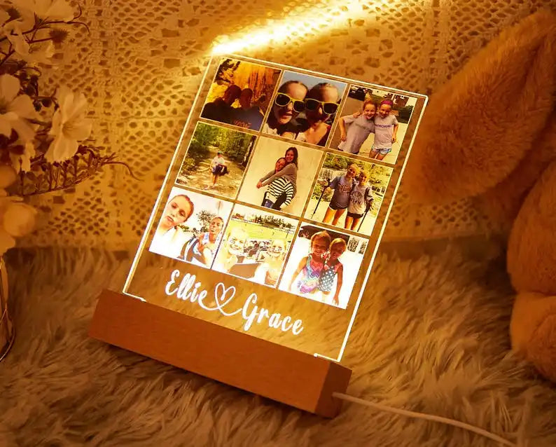 Personalized Song Night Light-Couple Gifts with Photo-Music Plaque-Best Gift for Her-Valentines Day Gift-Gift for Boyfriend