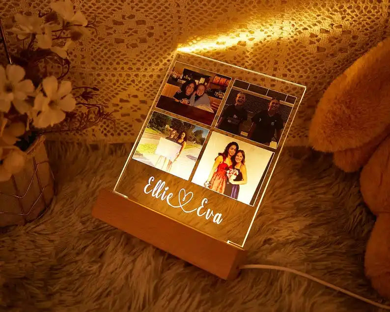 Personalized Song Night Light-Couple Gifts with Photo-Music Plaque-Best Gift for Her-Valentines Day Gift-Gift for Boyfriend