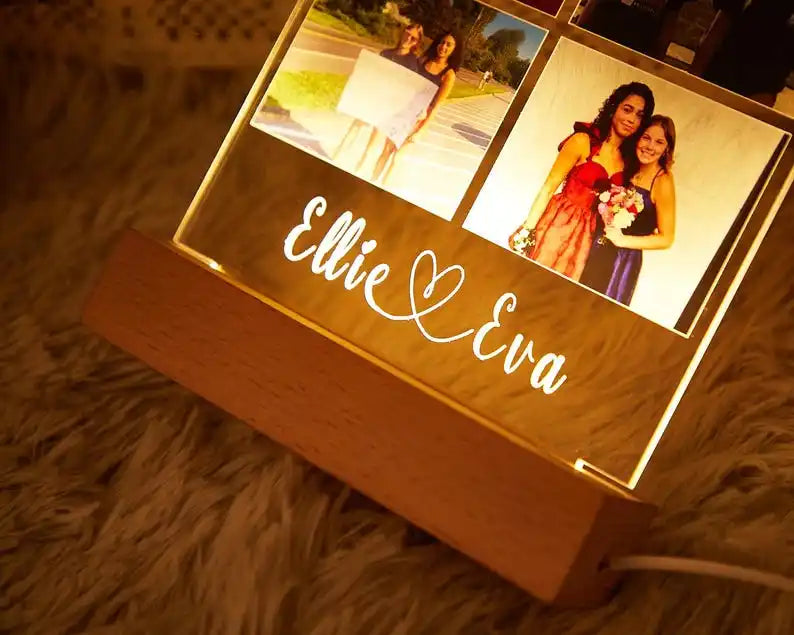 Personalized Song Night Light-Couple Gifts with Photo-Music Plaque-Best Gift for Her-Valentines Day Gift-Gift for Boyfriend