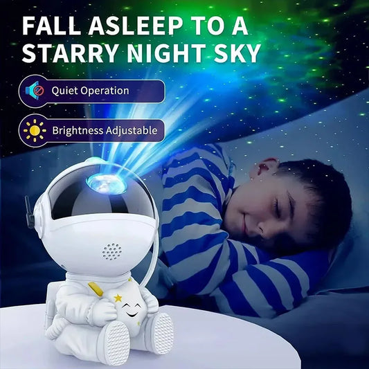 2024Star Projector Galaxy Night Light Astronaut Space Projector Starry Nebula Ceiling Lamp for Bedroom Home Decorative kids gift